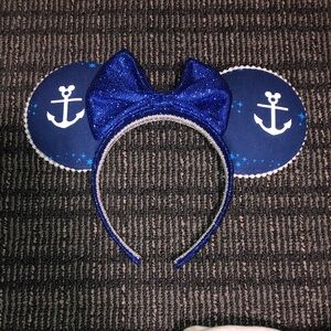 Handmade Anchor Minnie Mouse Ears Headband